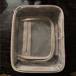 Calpak Medium Clear Cosmetics Case